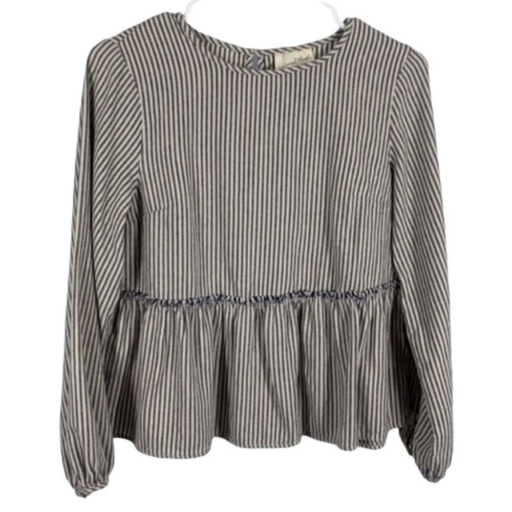 UNIVERSAL THREAD Striped Boho Peasant Blouse XS
